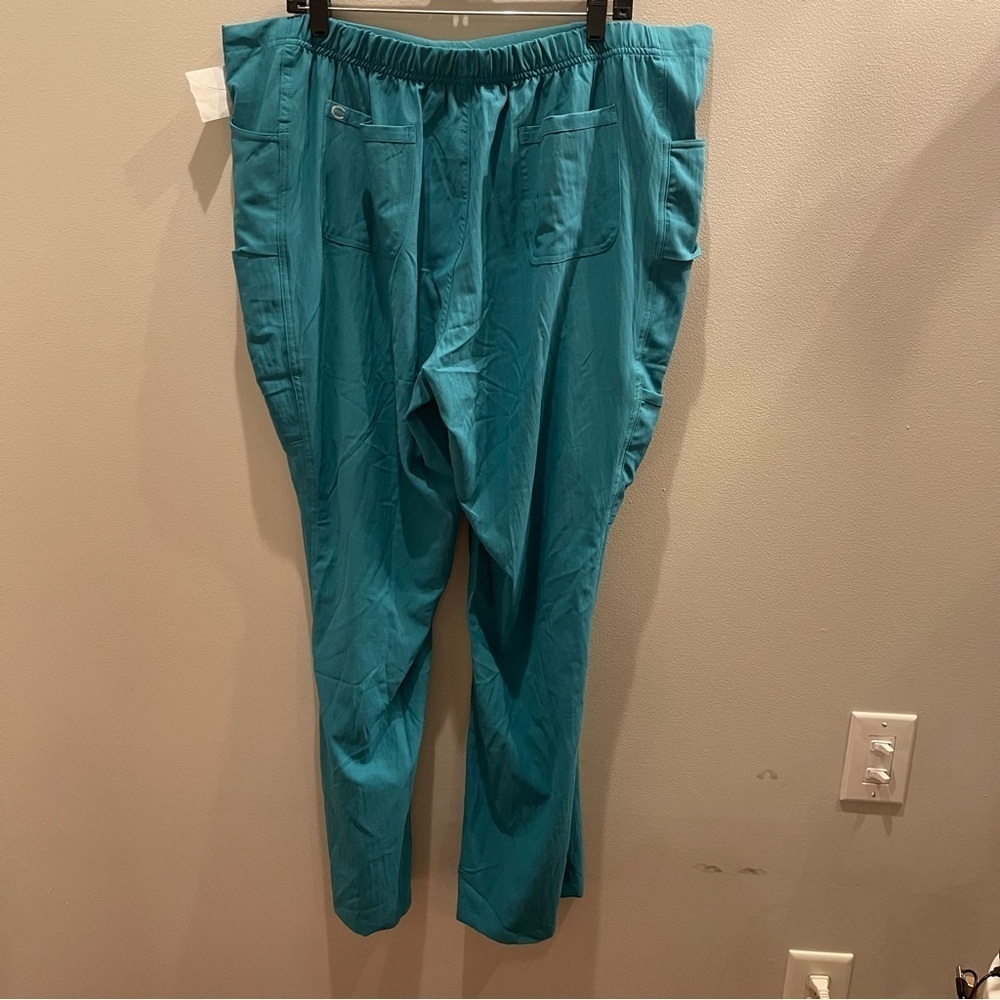 Crush Scrubs Pants Semi-Fitted NWT Women Pants XL Teal